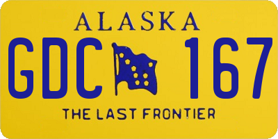 AK license plate GDC167