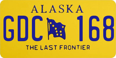 AK license plate GDC168