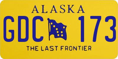 AK license plate GDC173