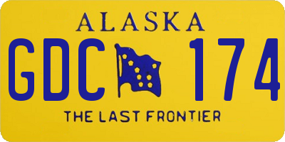 AK license plate GDC174