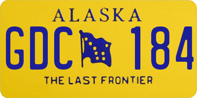AK license plate GDC184