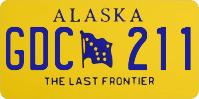AK license plate GDC211