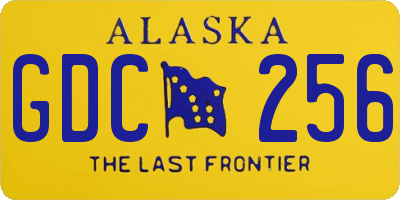 AK license plate GDC256