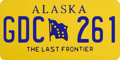 AK license plate GDC261