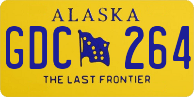 AK license plate GDC264