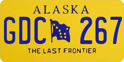 AK license plate GDC267