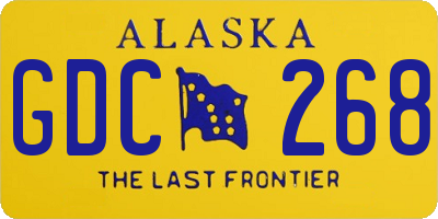 AK license plate GDC268