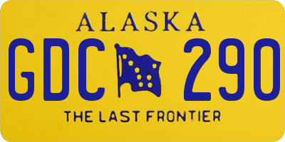 AK license plate GDC290