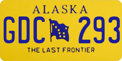 AK license plate GDC293
