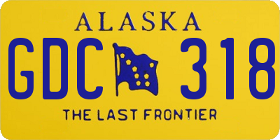 AK license plate GDC318