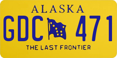 AK license plate GDC471
