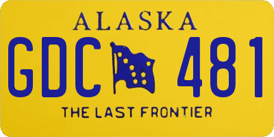 AK license plate GDC481