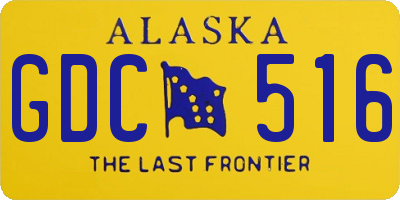 AK license plate GDC516