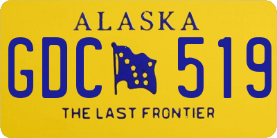 AK license plate GDC519