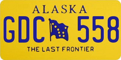 AK license plate GDC558