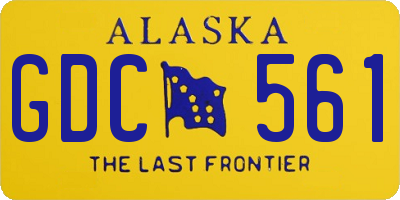 AK license plate GDC561