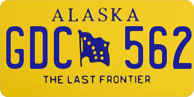 AK license plate GDC562