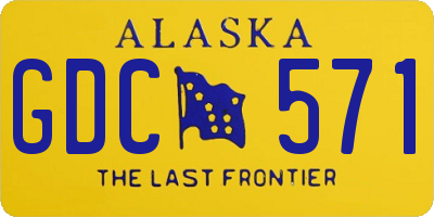 AK license plate GDC571