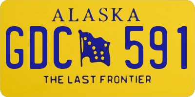 AK license plate GDC591