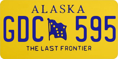AK license plate GDC595