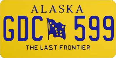 AK license plate GDC599