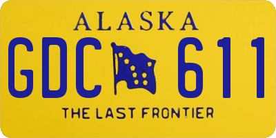 AK license plate GDC611