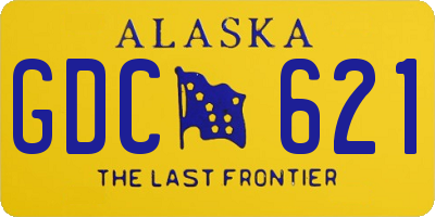 AK license plate GDC621