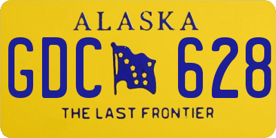AK license plate GDC628