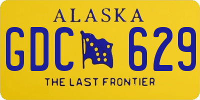 AK license plate GDC629