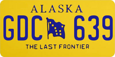 AK license plate GDC639