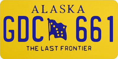 AK license plate GDC661