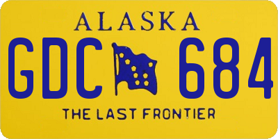 AK license plate GDC684