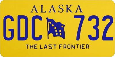 AK license plate GDC732