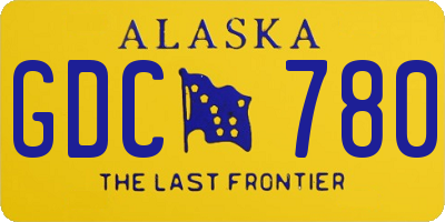 AK license plate GDC780
