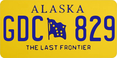 AK license plate GDC829