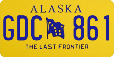 AK license plate GDC861