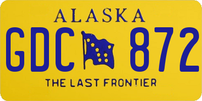AK license plate GDC872