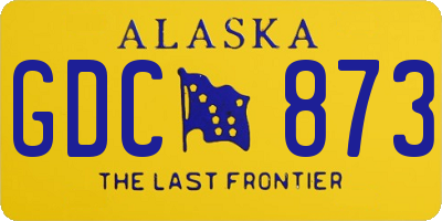 AK license plate GDC873
