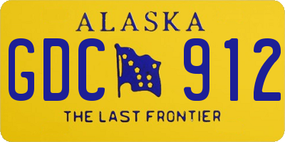 AK license plate GDC912