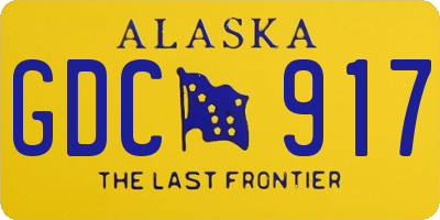 AK license plate GDC917