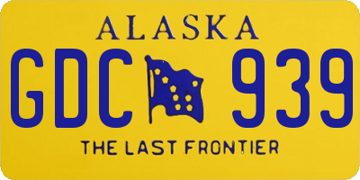 AK license plate GDC939