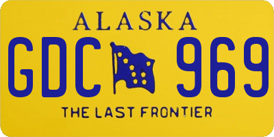 AK license plate GDC969