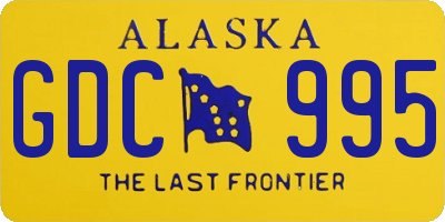 AK license plate GDC995