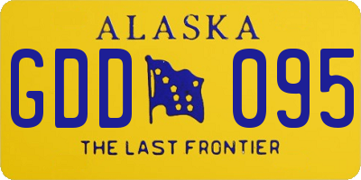 AK license plate GDD095