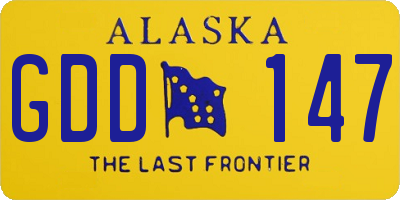 AK license plate GDD147