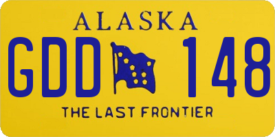 AK license plate GDD148