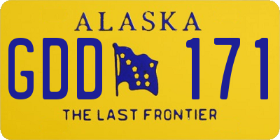 AK license plate GDD171