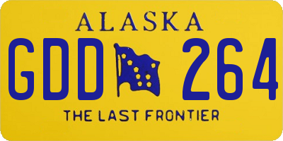 AK license plate GDD264