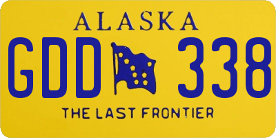 AK license plate GDD338