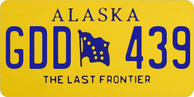 AK license plate GDD439